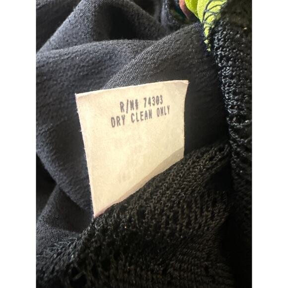 Spencer Alexis Silk Blend Kimono Top Asian Whimsical Fairy Artsy Women's Size XL - Picture 13 of 15